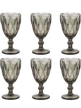 Vintage Style Wine
Glasses Set of 16 Plastic NWT